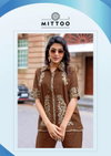 Cool Line By Mittoo Viscose Weaving Ladies Co Ord Set Wholesale Market In Surat